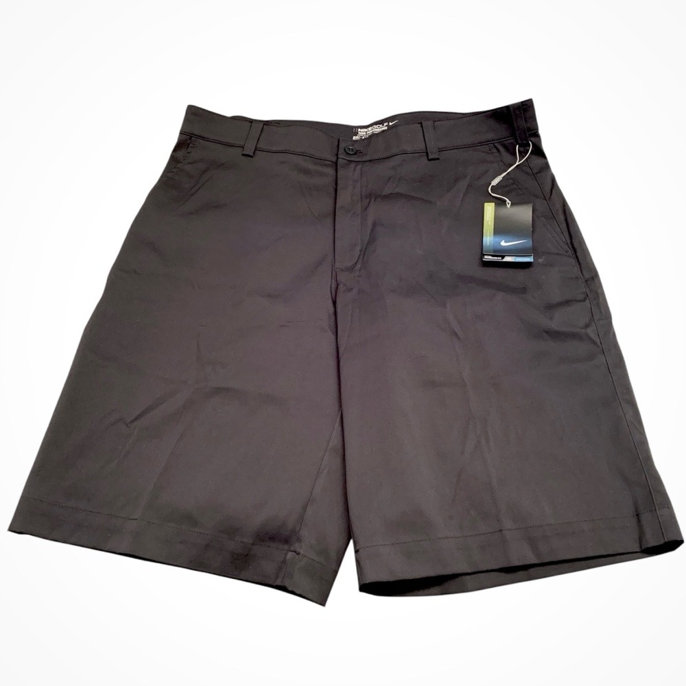 Nike Black Flat Front Shorts Versatile Design